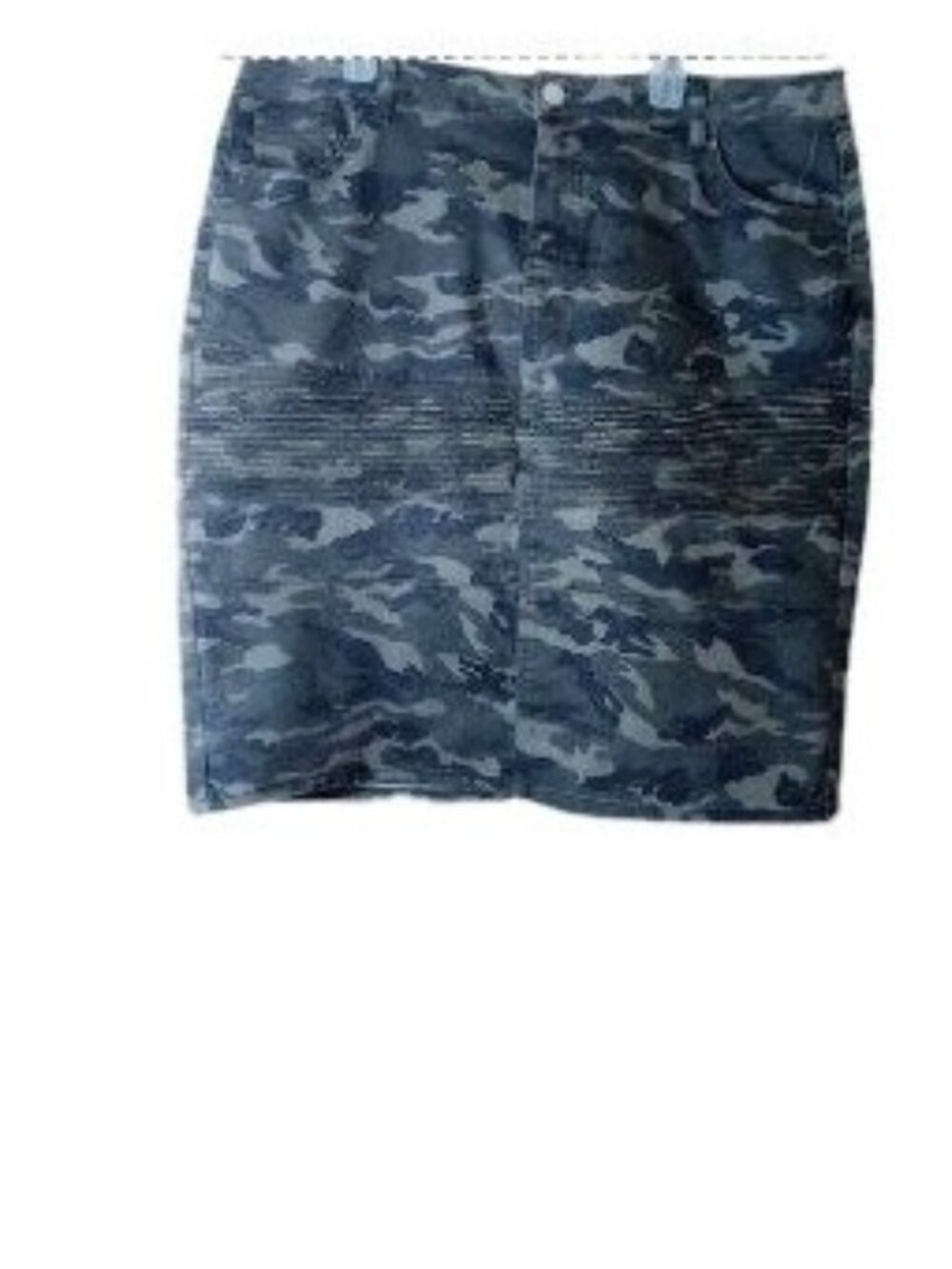 Be-Girl Womens Moto Skirt Green Camo Comfort Stretch Plus 3X New